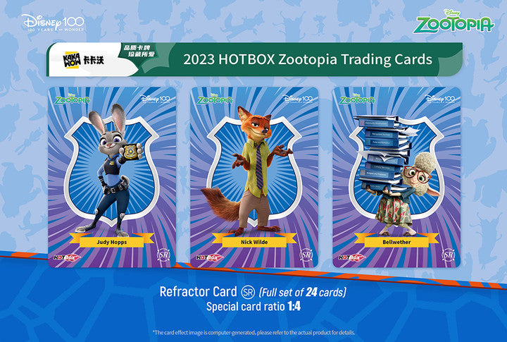 KAKAWOW 2023 Disney100 Zootopia HOTBOX Trading Cards