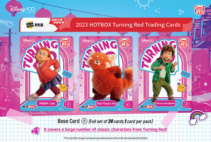 KAKAWOW 2023 Disney100 Turning Red HOTBOX Trading Cards