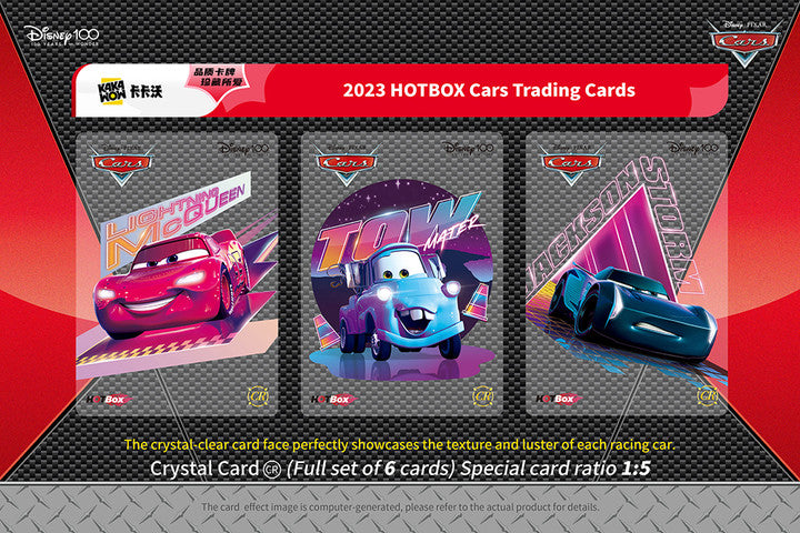 KAKAWOW 2023 Disney100 Cars HOTBOX Trading Cards