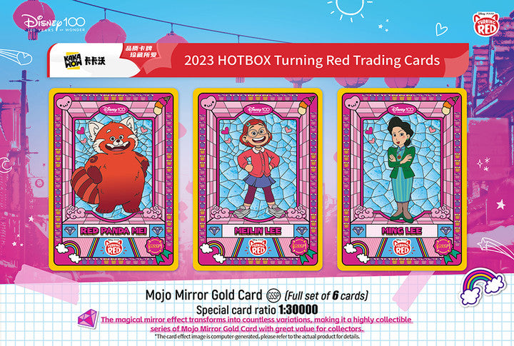 KAKAWOW 2023 Disney100 Turning Red HOTBOX Trading Cards