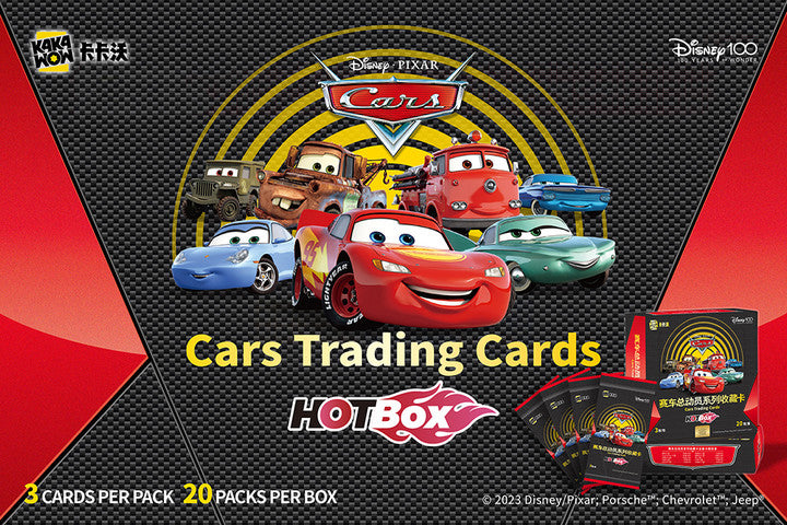 KAKAWOW 2023 Disney100 Cars HOTBOX Trading Cards