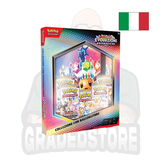 PREORDER[17/01/2025]: Pokemon SV8.5 Evoluzioni Prismatiche Collezione con Raccoglitore (ITA)