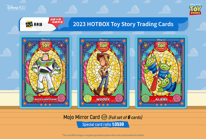 KAKAWOW 2023 Disney100 Toy Story HOTBOX Trading Cards